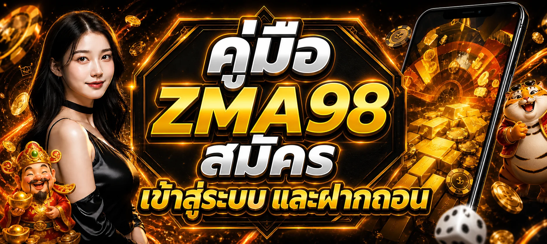 ZMA98 คู่มือสมัคร Login และฝากถอนทีละขั้น